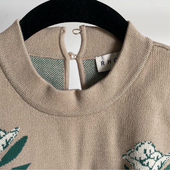 $155 NWT Rhode Jude Knit Top in Neutral Booti Sz Large - Picture 7 of 14